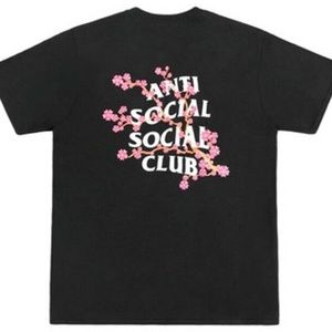 ASSC Cherry blossom black tee